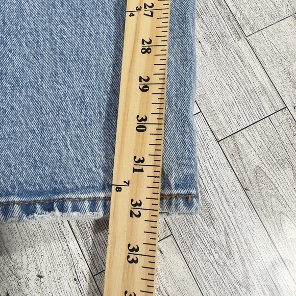 Abercrombie & Fitch 90s Straight Ultra High Rise Jeans NWT Women’s Sz 24L Blue - Picture 14 of 15